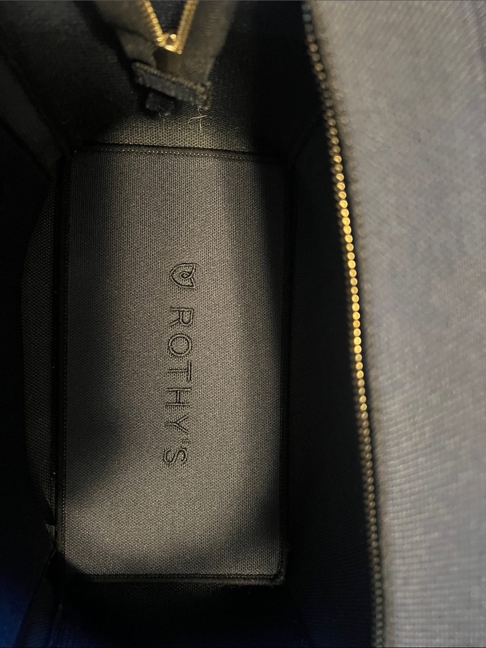 Rothy's  Navy/Black Convertible Shoulder Tote Some fuzz on outside. See photos. - Picture 2 of 7